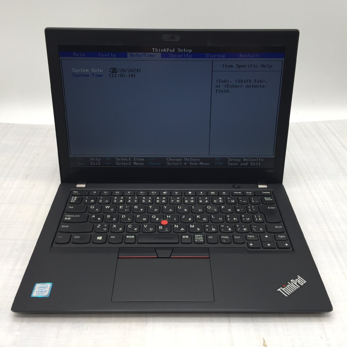Lenovo ThinkPad X280 20KE-S4K000 Core i5 8250U 1.60GHz/8GB/なし 〔B0631〕_画像2
