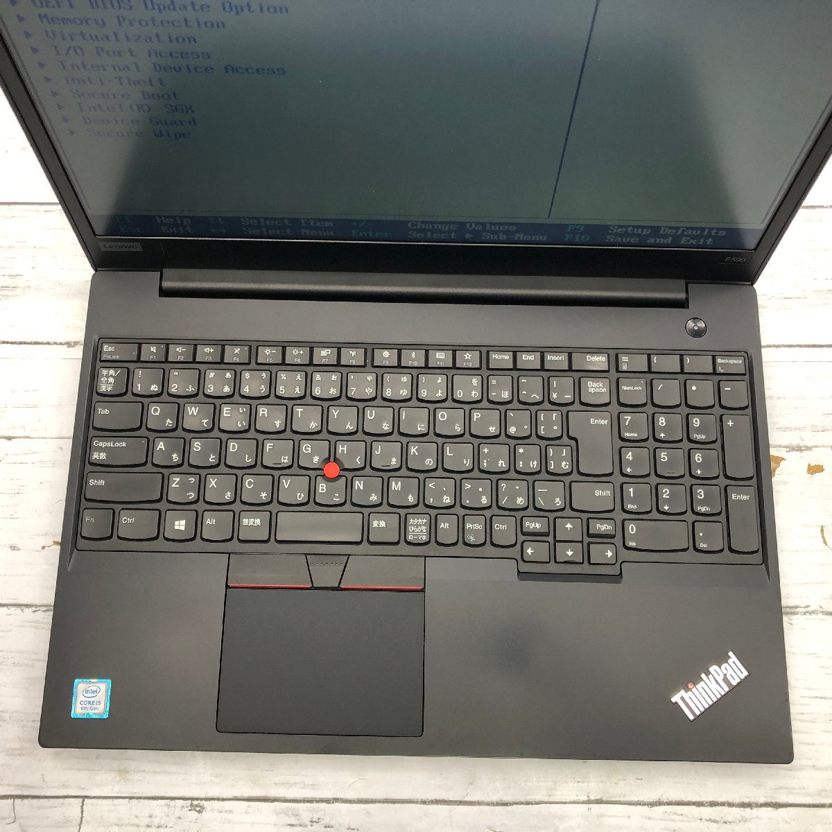 Lenovo ThinkPad E590 20NC-S09800 Core i5 8265U 1.60GHz/8GB/265GB(NVMe) 〔C0409〕_画像3