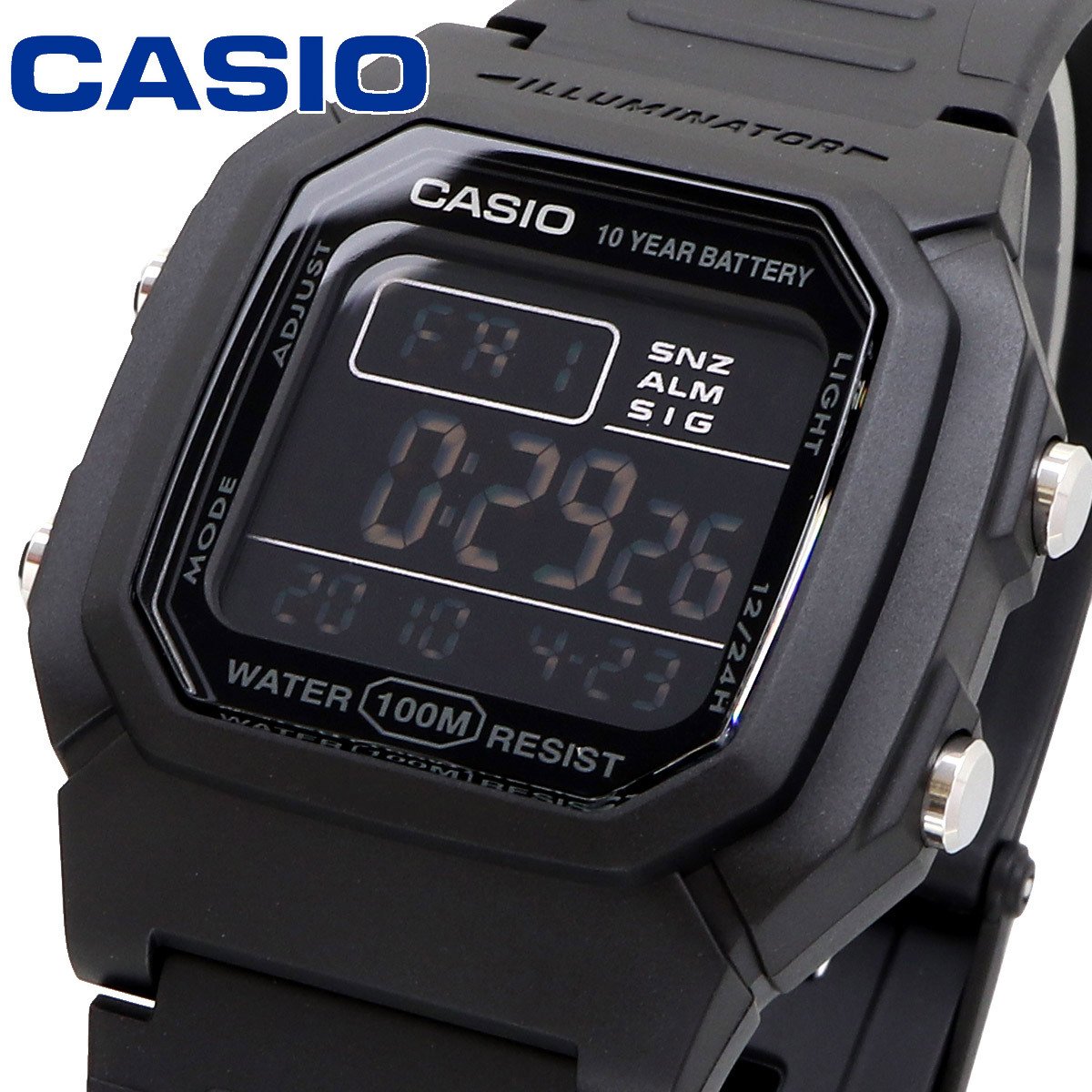 CASIO カシオ 腕時計 メンズ レディース チープカシオ チプカシ 海外モデル デジタル W-800H-1BV_画像1