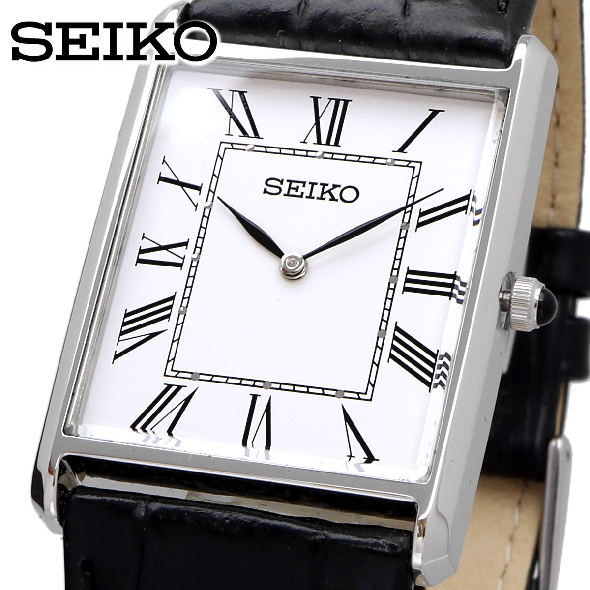 SEIKO セイコー 腕時計 メンズ 海外モデル クォーツ シンプル ビジネス カジュアル SWR049の画像1