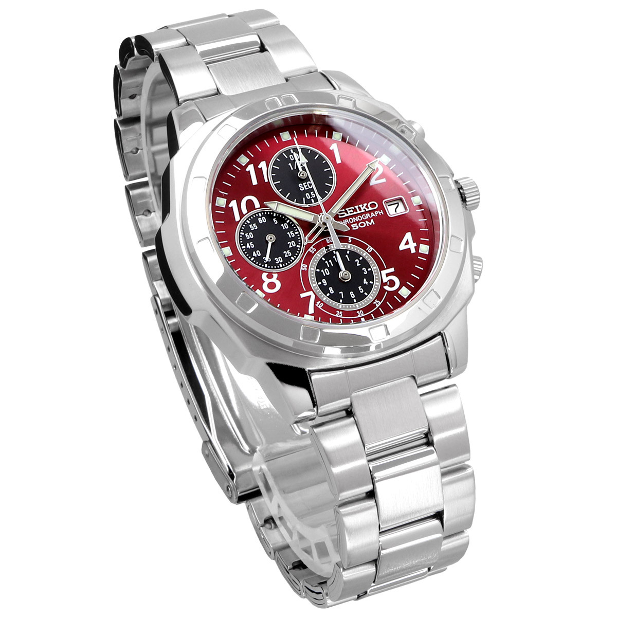 SEIKO セイコー 腕時計 メンズ 国内正規 クォーツ クロノグラフ ビジネス カジュアル SND495P_画像4