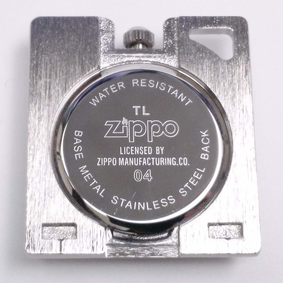 【1円】ZIPPO ジッポー時計付きライター タイムライト TIME LIGHT 文字盤ピンク 2003年 木箱 ap8880【一円スタート】_画像7