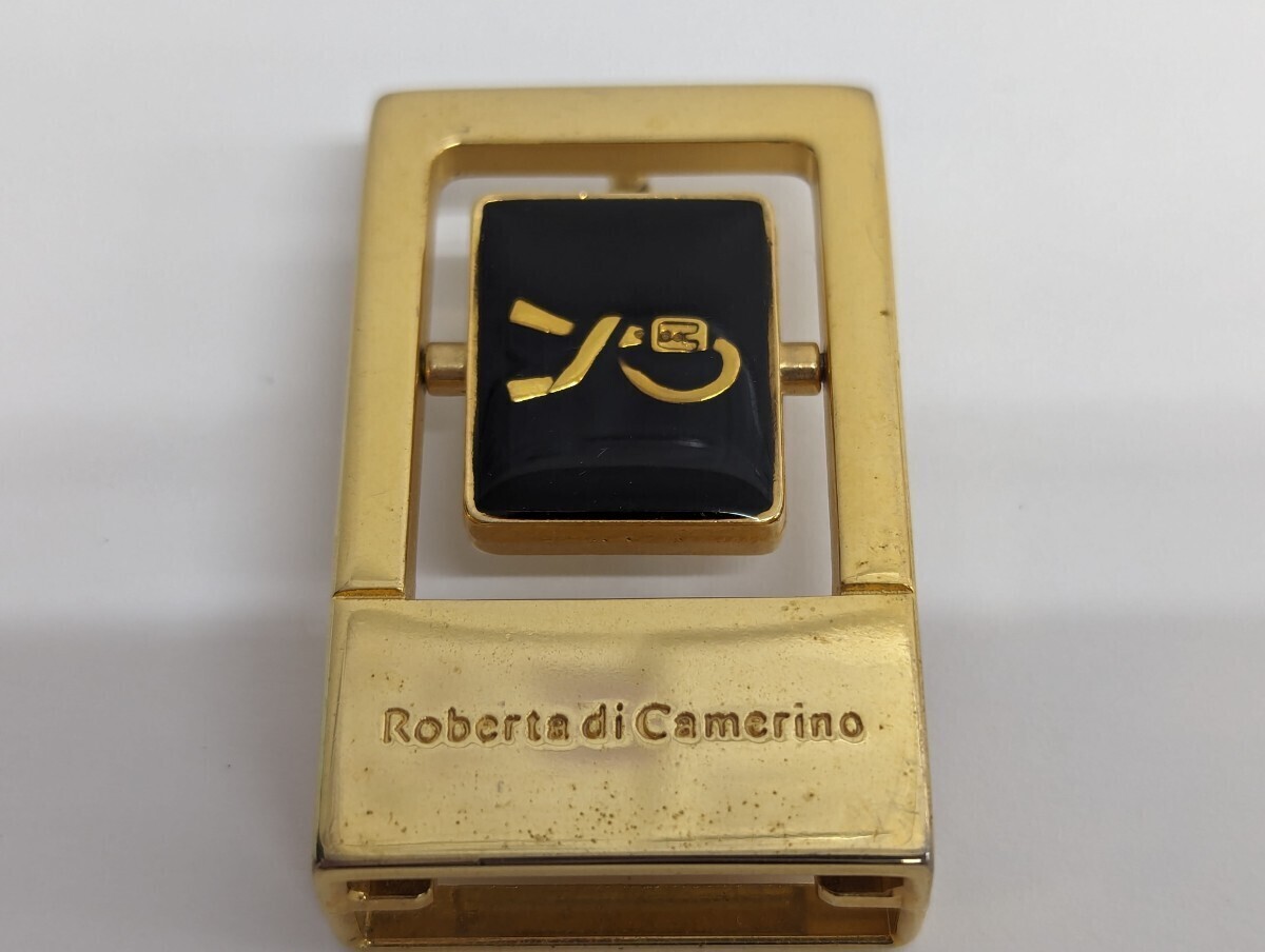 I002　ROBERTA DI CAMERINO　ロベルタ ディ カメリーノ メンズ ベルト用 バックル　ゴールドメッキ仕様　2個おまとめ