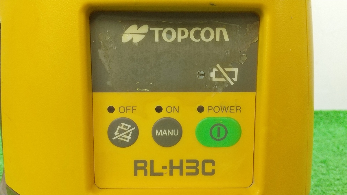 ジャンク品 TOPCON トプコン ローテーティングレーザー RL-H3C + 受光器 LS-70R 電池接触部状態悪 不動_画像3