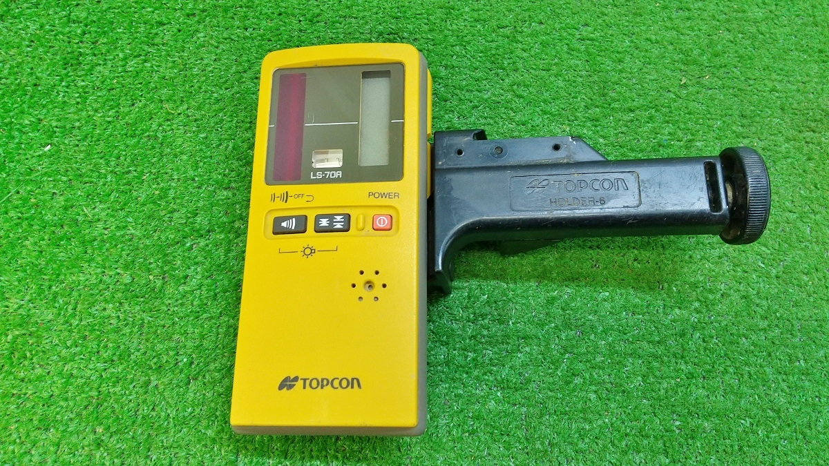 ジャンク品 TOPCON トプコン ローテーティングレーザー RL-H3C + 受光器 LS-70R 電池接触部状態悪 不動_画像7