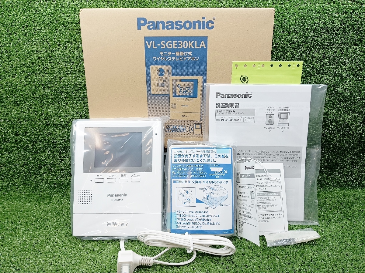 未使用 Panasonic パナソニック ワイヤレステレビドアホン モニター壁掛け式 VL-SGE30KLA ①_画像1