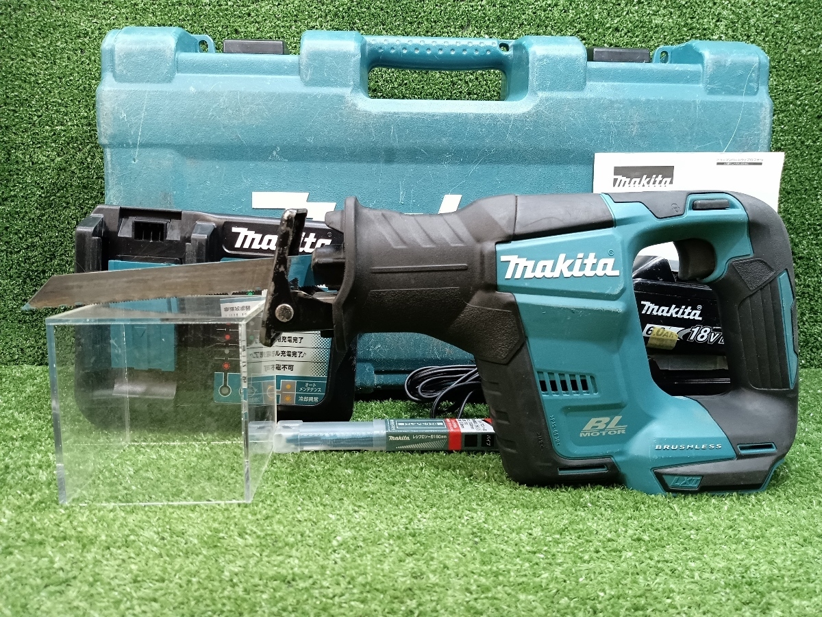 中古 makita マキタ 18V 充電式レシプロソー 6.0Ah バッテリー 充電器 JR188DRGX