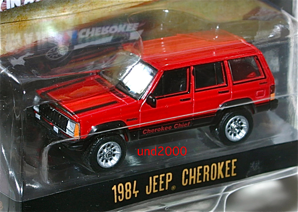 Greenlight 1/64 1984 ジープ チェロキー チーフ Jeep Cherokee Chief グリーンライト Vintage AD Carsの画像4