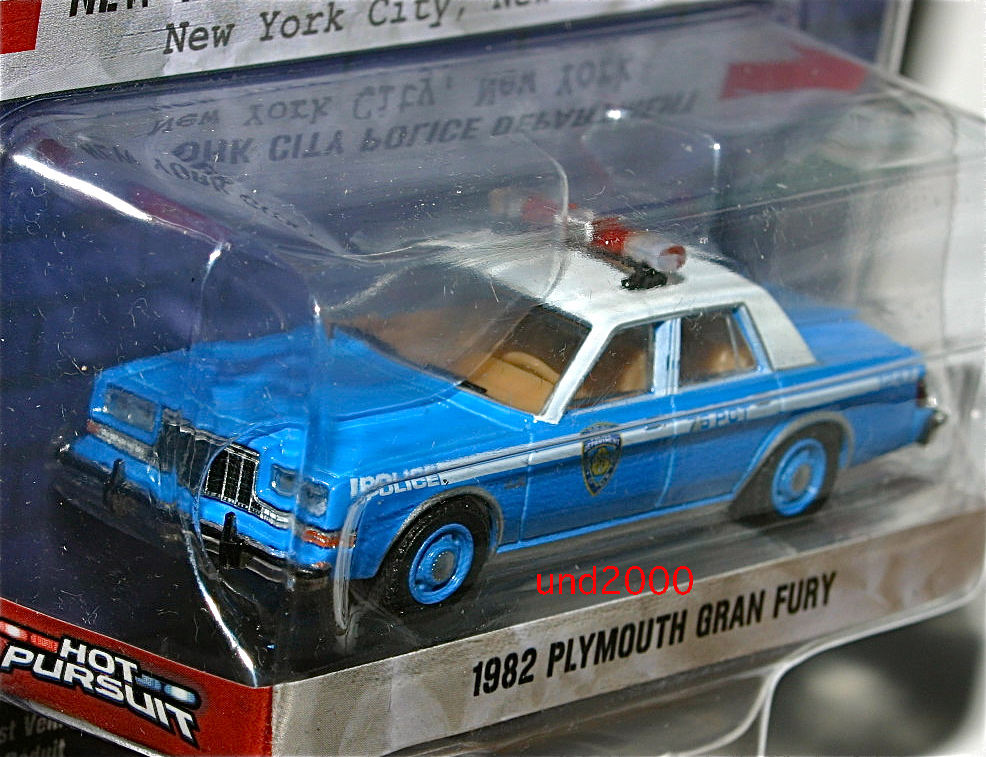 Greenlight 1/64 1982 Plymouth Gran Fury NYPD ポリスカー プリムス グランフューリー ポリス パトカー グリーンライト ニューヨーク市警の画像3