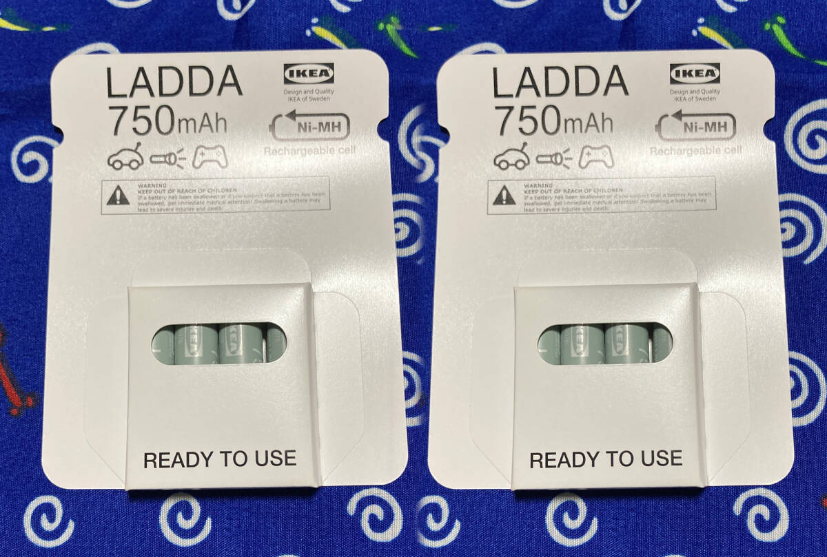 IKEA LADDA イケア ラッダ 単4 充電池 4本 2セット 新品・未開封品安心の日本製 _画像1