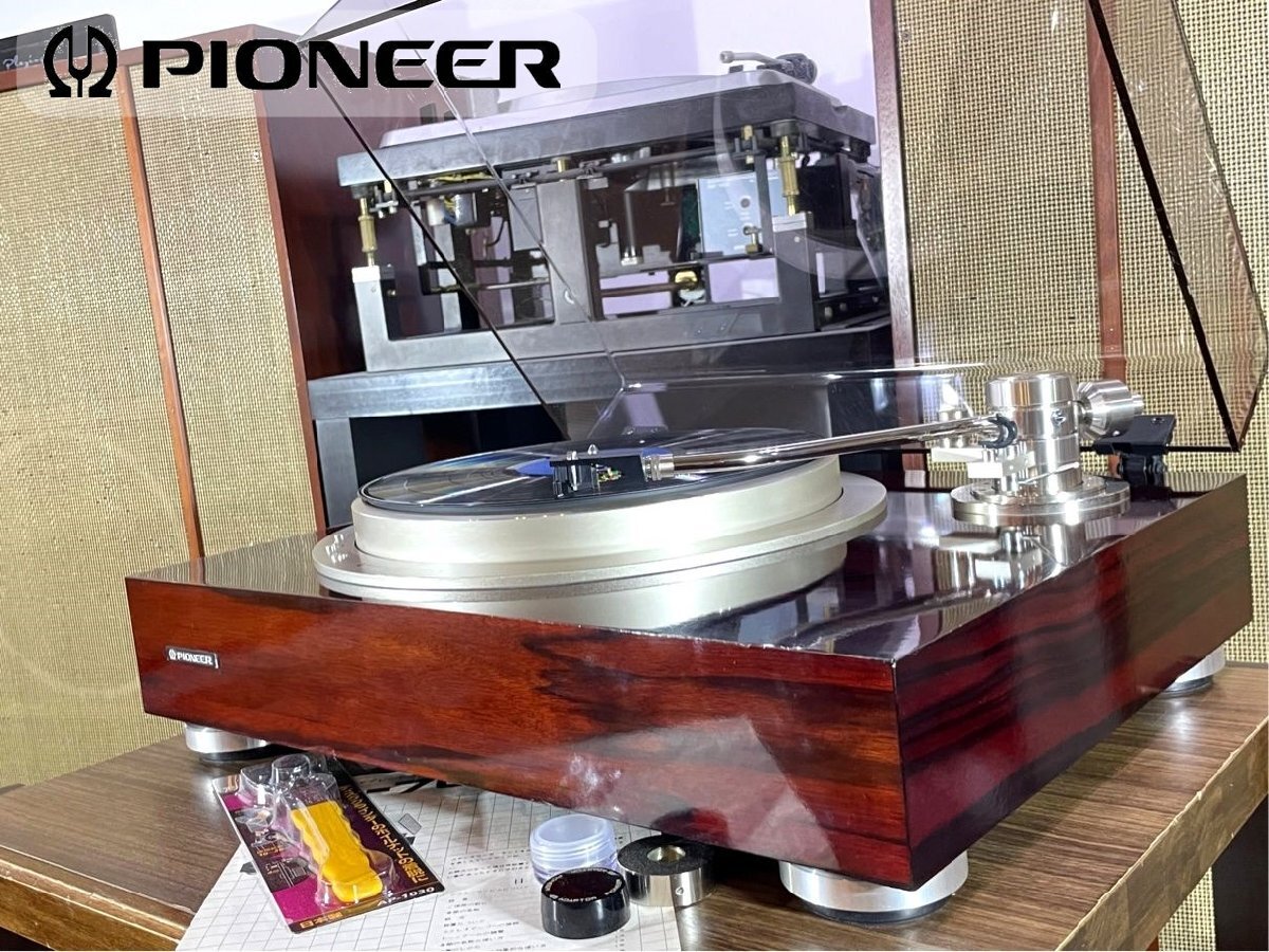 レコードプレーヤー Pioneer PL-70 ウエイト2種/純正シェル等付属 当社整備/調整済品 Audio Station_画像1