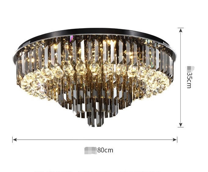  chandelier high class crystal chandelier present-day height furthermore . new lighting round hanging lamp living room .. indoor Home lighting equipment ( 80cm)