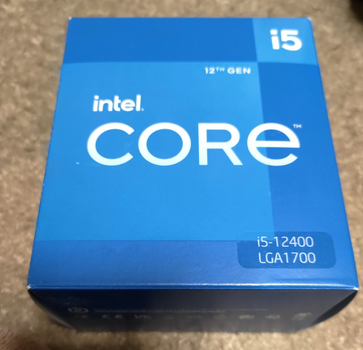 intel インテル CORE i5 12400 付属品有りの画像1