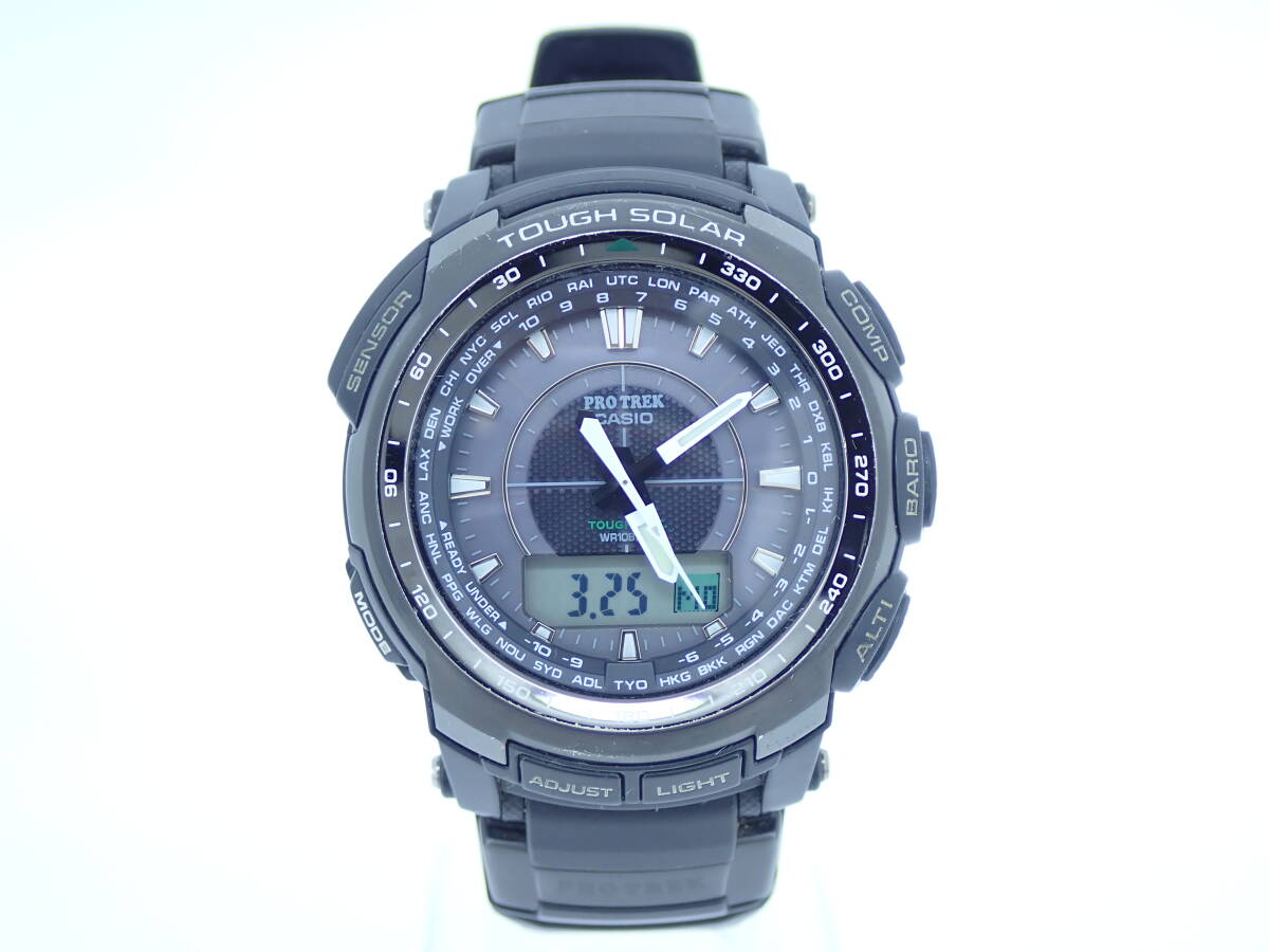CASIO カシオ PROTREK プロトレック PRW-5100 5214 腕時計 ソーラー メンズ 稼働品の画像2