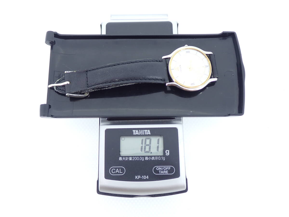 SEIKO セイコー 腕時計 CREDOR クレドール 18K ベゼル 5A74-0020 クォ―ツ 電池交換済み 稼働品_画像9