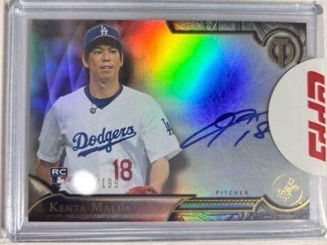 【即決】Topps 2016 ドジャース　前田健太　199枚限定　直筆サインカード　RC レデプション ※ Bowman Refractor Auto Redemption _画像1