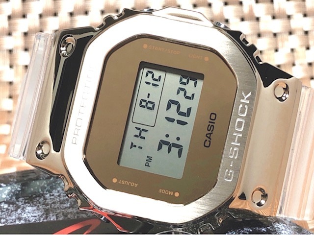 新品 CASIO カシオ 正規品 G-SHOCK ジーショック Gショック 腕時計 ゴールド スケルトン デジタル腕時計 多機能腕時計 防水 GM-5600SG-9_画像6