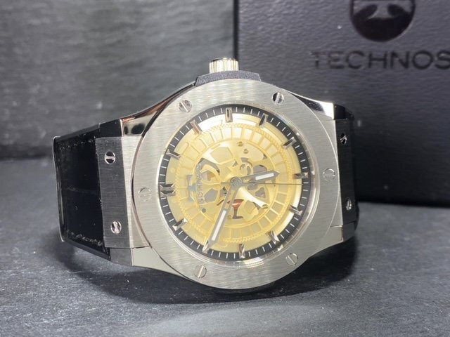新品 腕時計 正規品 TECHNOS テクノス クオーツ アナログ腕時計 5気圧防水 ウレタンバンド シンプル シルバー 3針 メンズ プレゼント_画像7
