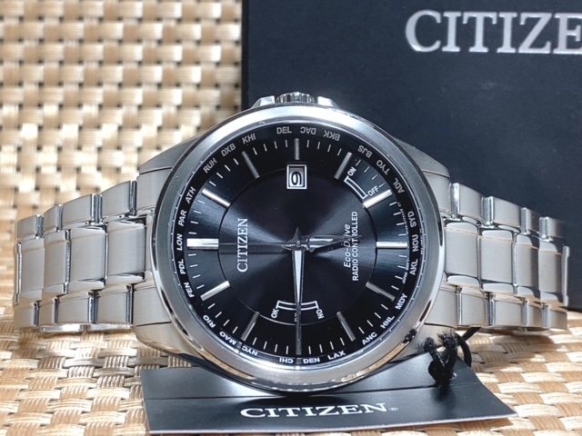 新品 腕時計 正規品 シチズン CITIZEN EcoDrive エコドライブ RADIO CONTROLLED クロノグラフ アナログ腕時計 ステンレス カレンダー 防水の画像4