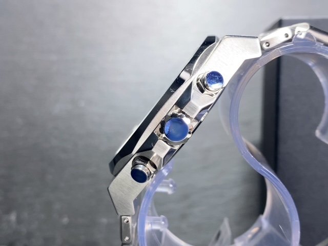 新品 テクノス TECHNOS 正規品 腕時計 アナログ腕時計 クオーツ ステンレス クロノグラフ 5気圧防水 多機能 シルバー ブルー プレゼントの画像5