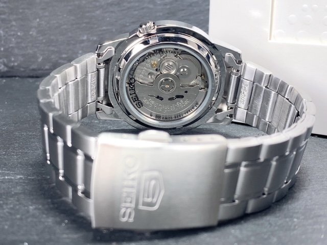 新品 SEIKO セイコー 正規品 腕時計 SEIKO5 セイコー5 オートマチック 自動巻き 防水 アナログ カレンダー ステンレス ホワイト プレゼント_画像8