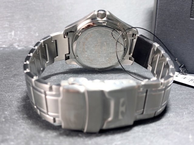 新品 TECHNOS テクノス 腕時計 正規品 アナログ腕時計 クオーツ カレンダー 10気圧防水 ステンレス シンプル オレンジ メンズ プレゼント_画像8