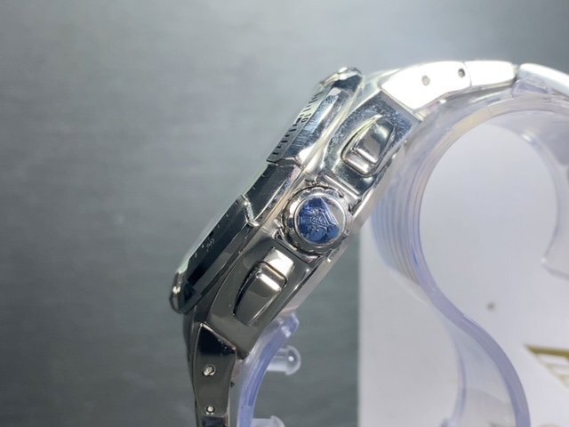 新品 正規品 ドミニク DOMINIC 自動巻き 腕時計 オートマティック カレンダー 5気圧防水 ステンレス シルバー ブルー メンズ プレゼント_画像5