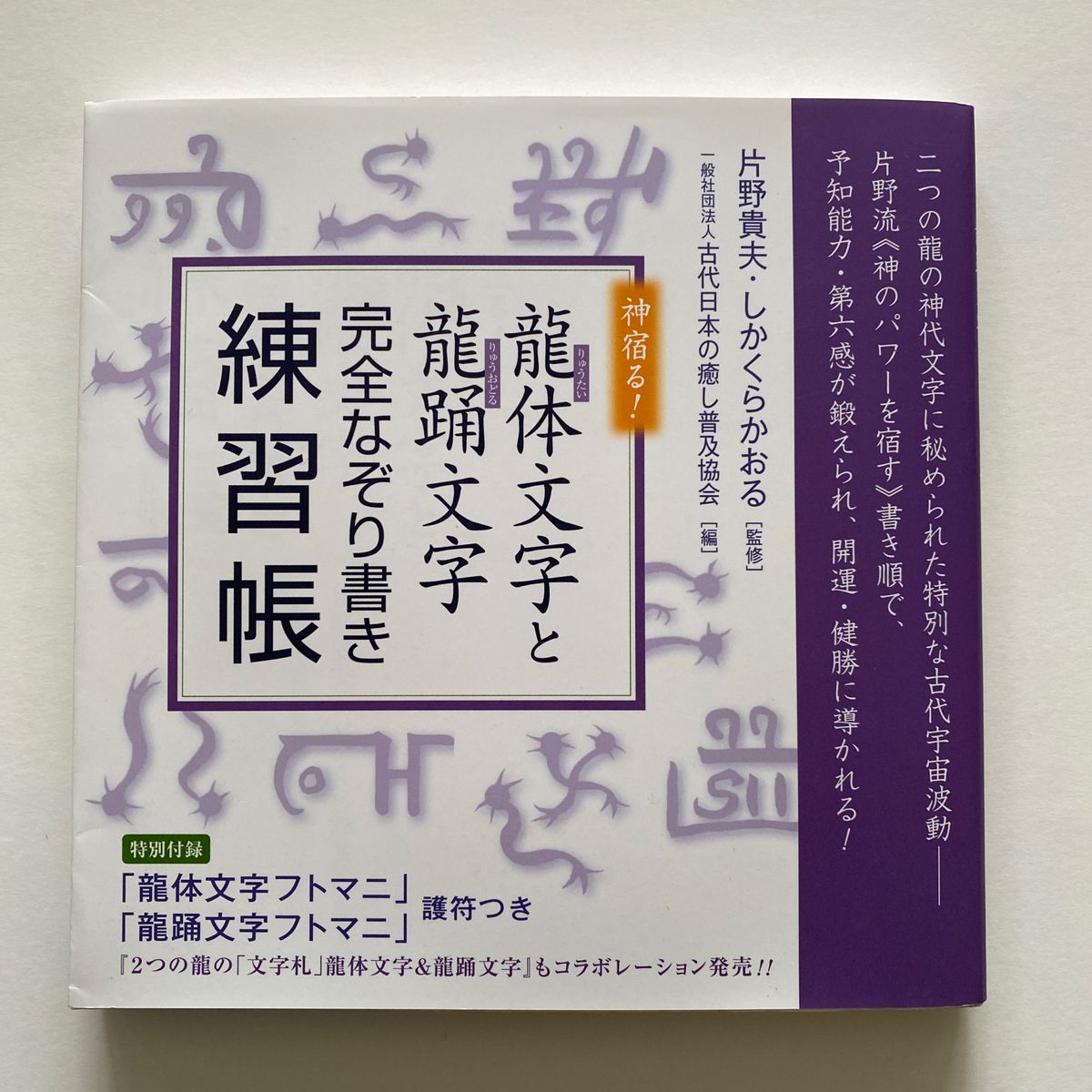 龍体文字と龍踊文字完全なぞり書き練習帳　神宿る！ （神宿る！） 片野貴夫／監修　しかくらかおる／監修　古代日本の癒し普及協会／編