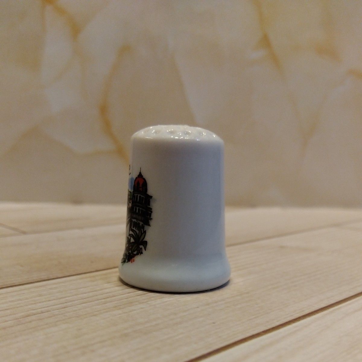 ニース　フランス　シンブル　指貫　指ぬき　陶器製