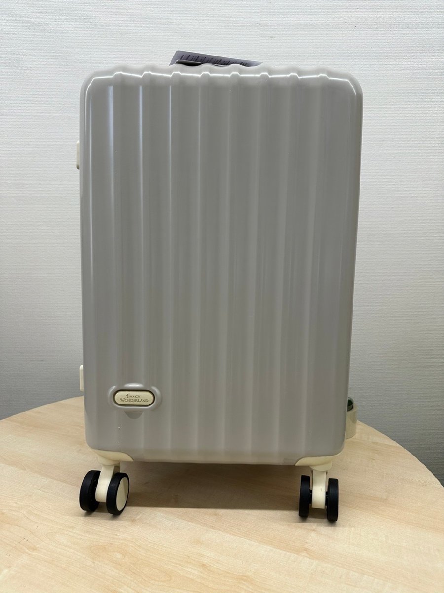 【訳アリ品】スーツケース 小型 キャリーバッグ ty2210 軽量 ファスナー かわいい TSAロック ミルクティーベージュ Sサイズ] [001]の画像2