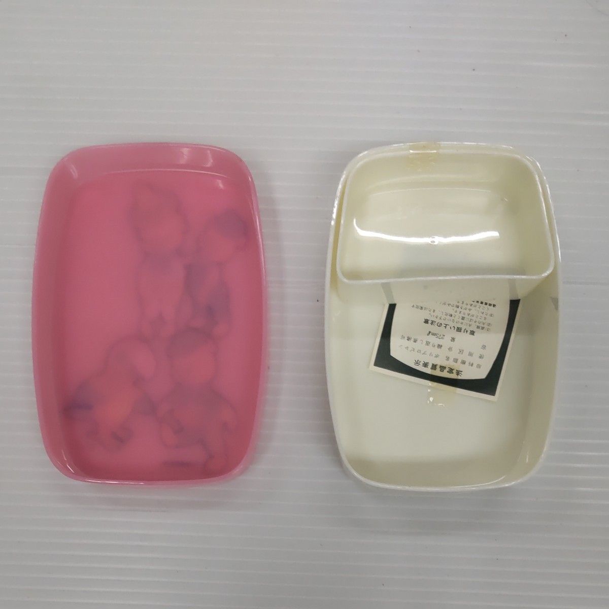 昭和レトロ 当時物  ブーフーウー エース 弁当箱 4号  ピンク色