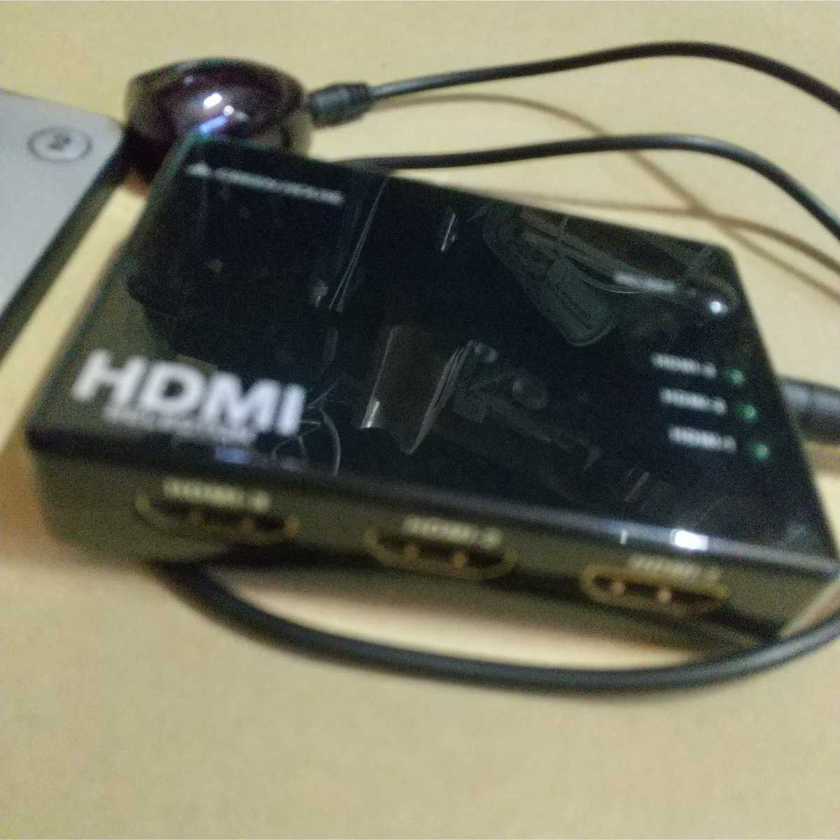HDMI切替 3イン 1アウト ★ GREEN HOUSE GH-HSWC3 電源なし　動作未確認ジャンク　グリーンハウス_画像3