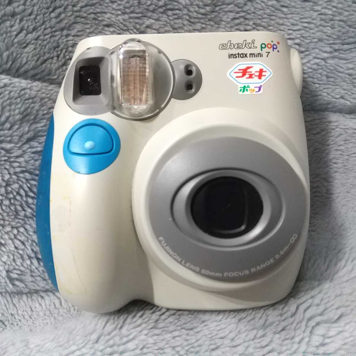 Fujifilm Instax mini7 Cheki Pop Blue Fujifilm Cheki Pop Instack Mini 7 мгновенная камера