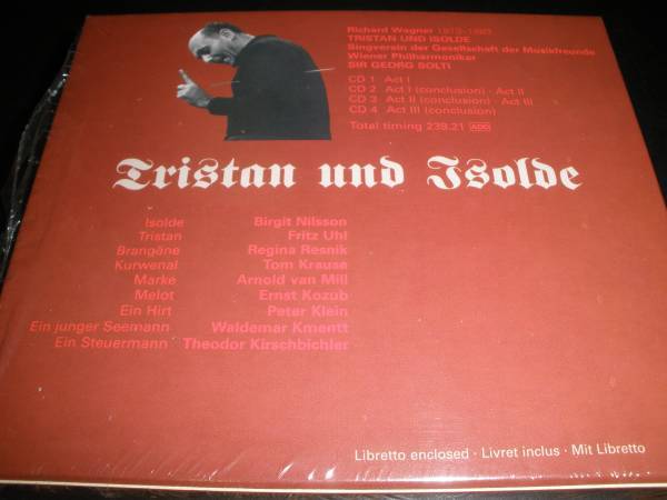 廃盤 4CD ショルティ ワーグナー トリスタンとイゾルデ ニルソン ウール レズニック ウィーン リマスター Wagner Tristan Solti Nilsonの画像2
