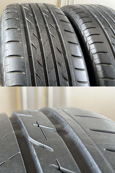 【中古】社外アルミ 16インチ 6.5J +35 114.3 5穴 BS ネクストリー 215/60R16 16年製　夏タイヤ4本セット！【全国送料無料！】 _画像8