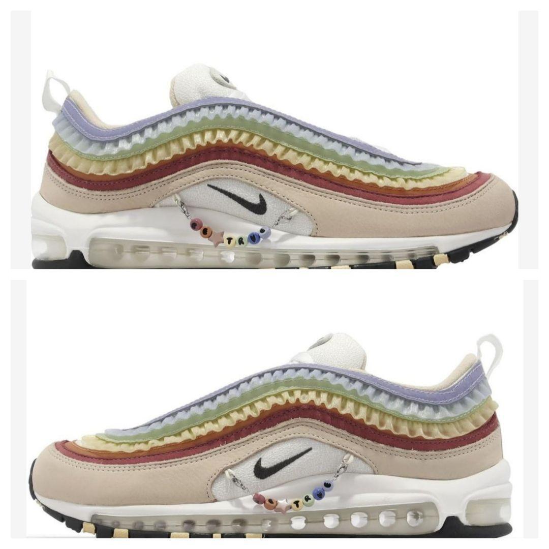 【未使用】ナイキ エアマックス 97 "ビー トゥルー" AIR MAX97　ハイテクスニーカー　カラフル　チャーム　28㎝　レインボーカラー