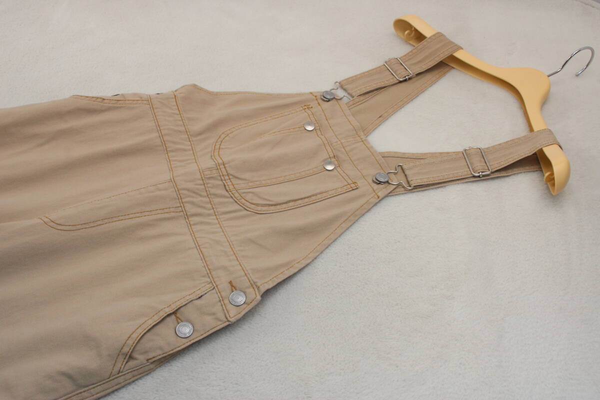 3-1167 new goods cotton 100% overall beige F size 