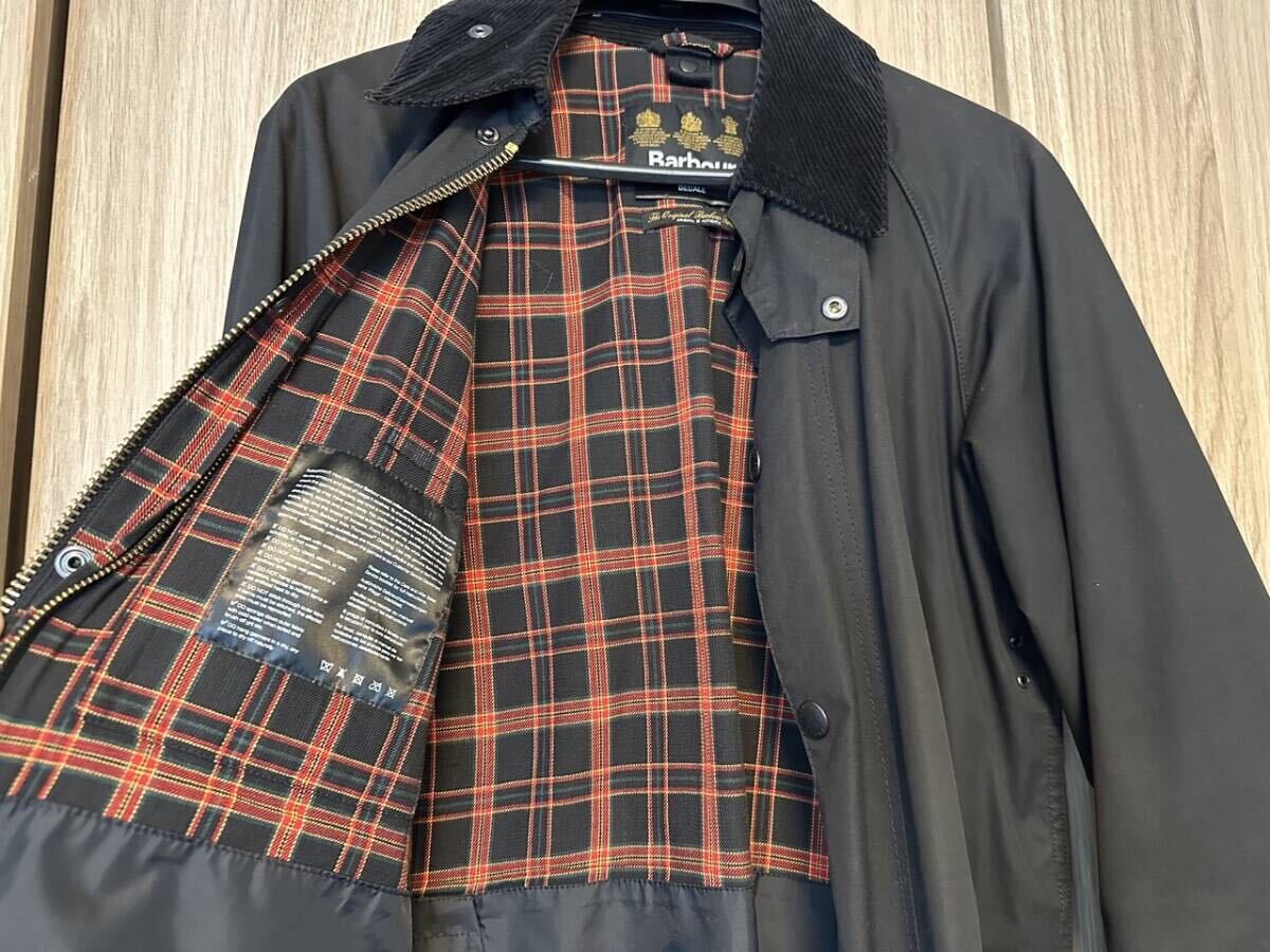 【美品】Barbour BEDALE 36 バブアー 3ワラント ブラック 黒 英国_画像4