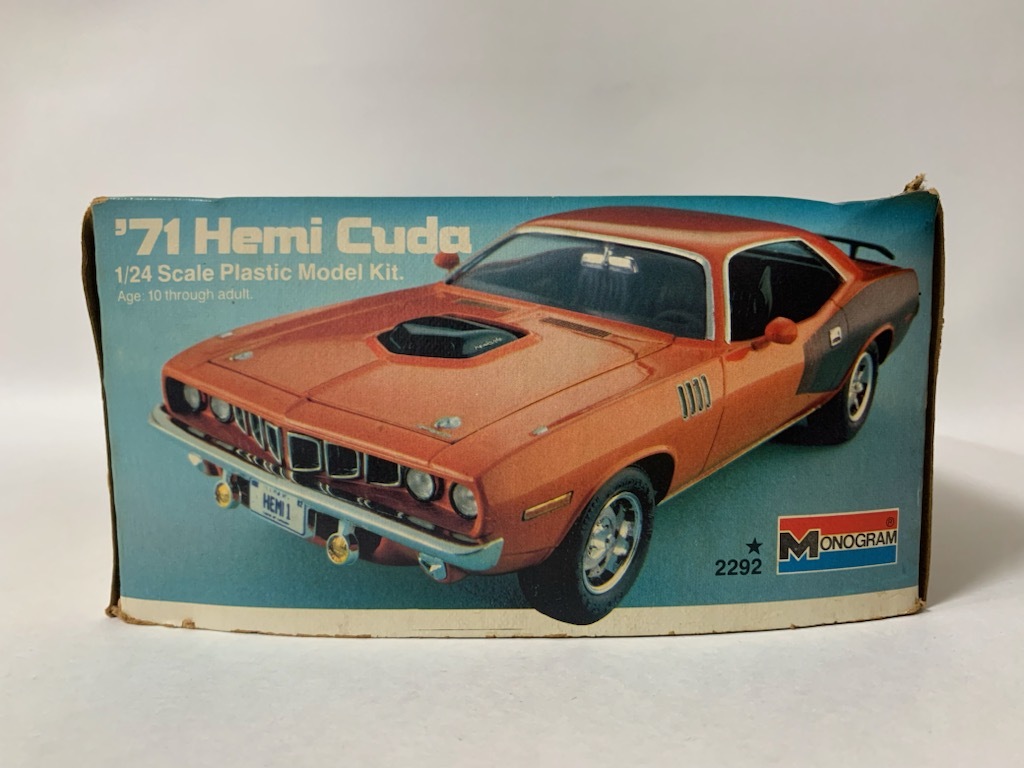 ☆1982年製 MONOGRAM【’71 Hemi Cuda】PLYMOUTH/MOPAR/プリムス/クライスラー/モパー/ヘミクーダ/モノグラム 1/24☆_画像6