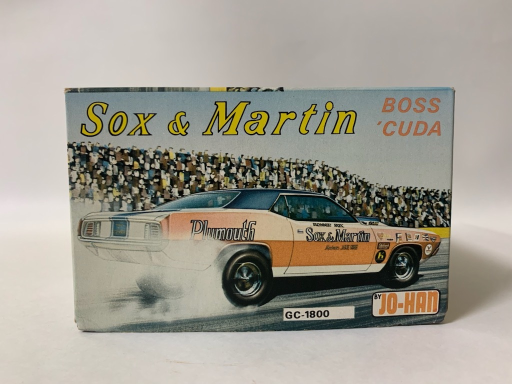 ☆当時物 JO-HAN【Sox & Martin BOSS ‘CUDA】MOPAR/PLYMOUTH/BARRACUDA/NHRA/Hemi/モパー/プリムス/クーダ/ジョーハン 1/25☆の画像7