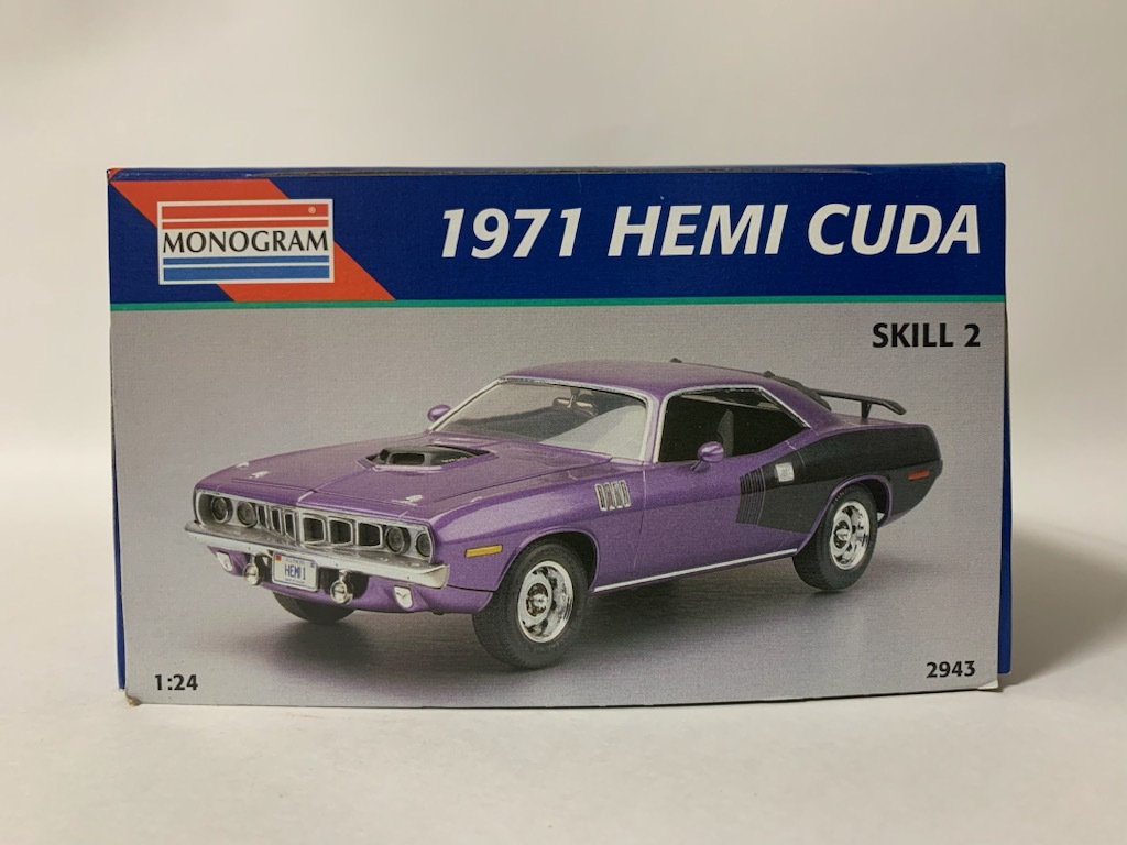 ☆1995年製 MONOGRAM【1971 HEMI CUDA（デカール無し）】PLYMOUTH/MOPAR/プリムス/クライスラー/モパー/ヘミクーダ/モノグラム 1/24☆_画像7