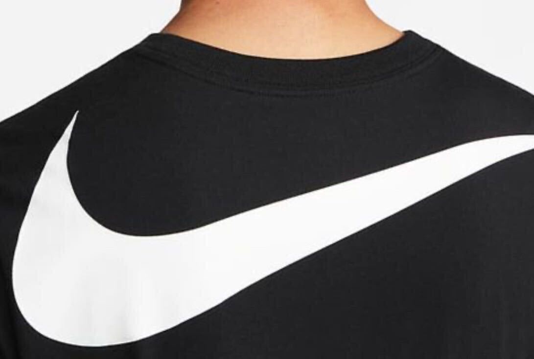 【新品 正規品】ナイキ NIKE SWOOSH Tシャツ 半袖 XL カットソー 黒 ブラック ビックスウッシュ 送料全国一律230円_画像3