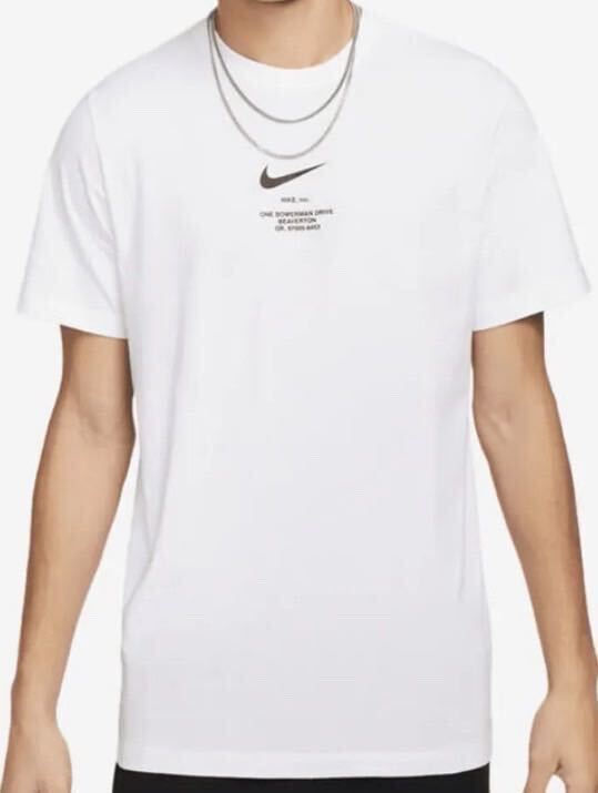 【新品 正規品】ナイキ NIKE SWOOSH Tシャツ 半袖 S カットソー 白 ホワイト ビックスウッシュ 送料全国一律230円_画像2