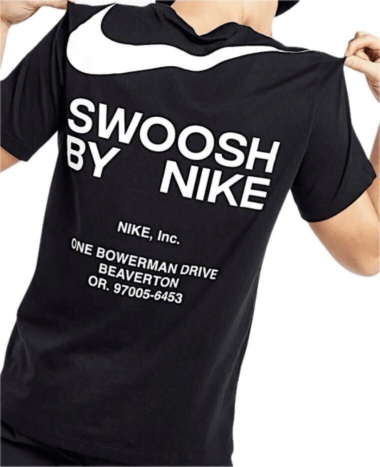 【新品 正規品】ナイキ NIKE SWOOSH Tシャツ 半袖 XL カットソー 黒 ブラック ビックスウッシュ 送料全国一律230円_画像5