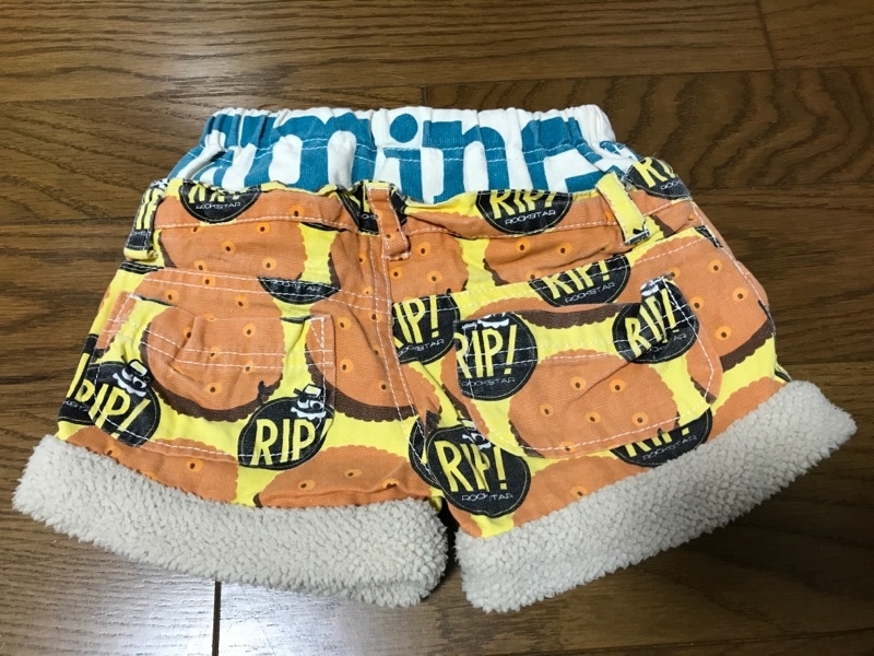 【65%オフ】美品★　派手かわ　ＪＡＭ ジャム　もこＲＩＰ!ショーパン　110cm　イエロー　男の子　女の子　キッズ　半ズボン_画像2