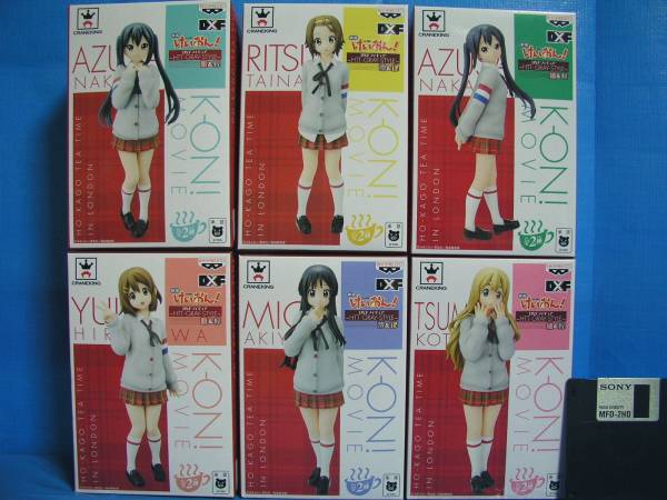 [ free shipping ] movie K-On! figure HTT GRAY STYLE all 6 kind 