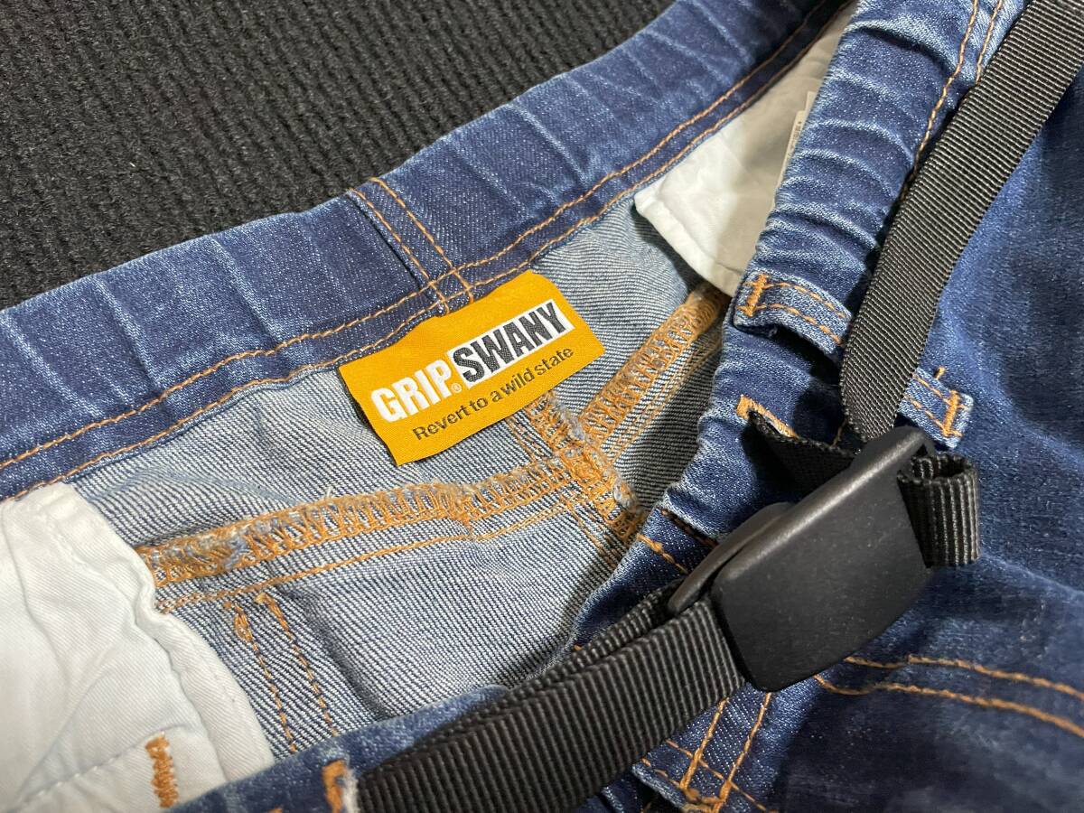 未使用 送料無料 GRIP SWANY グリップスワニー DENIM CAMP PANTS デニムキャンプパンツ ジーンズ GSP-70 (M, LIGHTINDIGO)_画像3