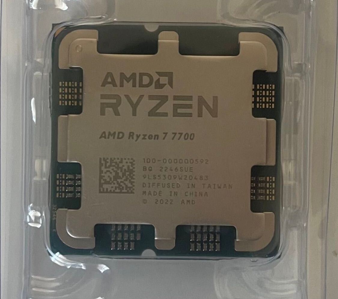 【新品バルク品】AMD RYZEN 7 7700 8C/16T AM5 CPUの画像1