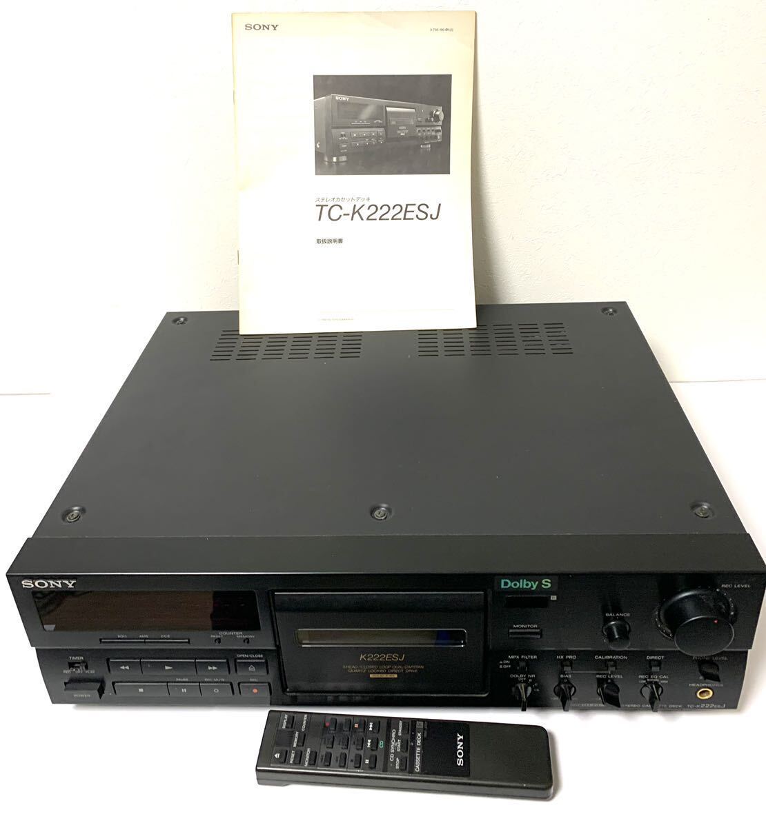 10540円 SONY TC-K222ESJ ソニー カセットデッキ リモコン 付き 10540円 SONY TC-K222ESJ ソニー カセットデッキ リモコン 付き