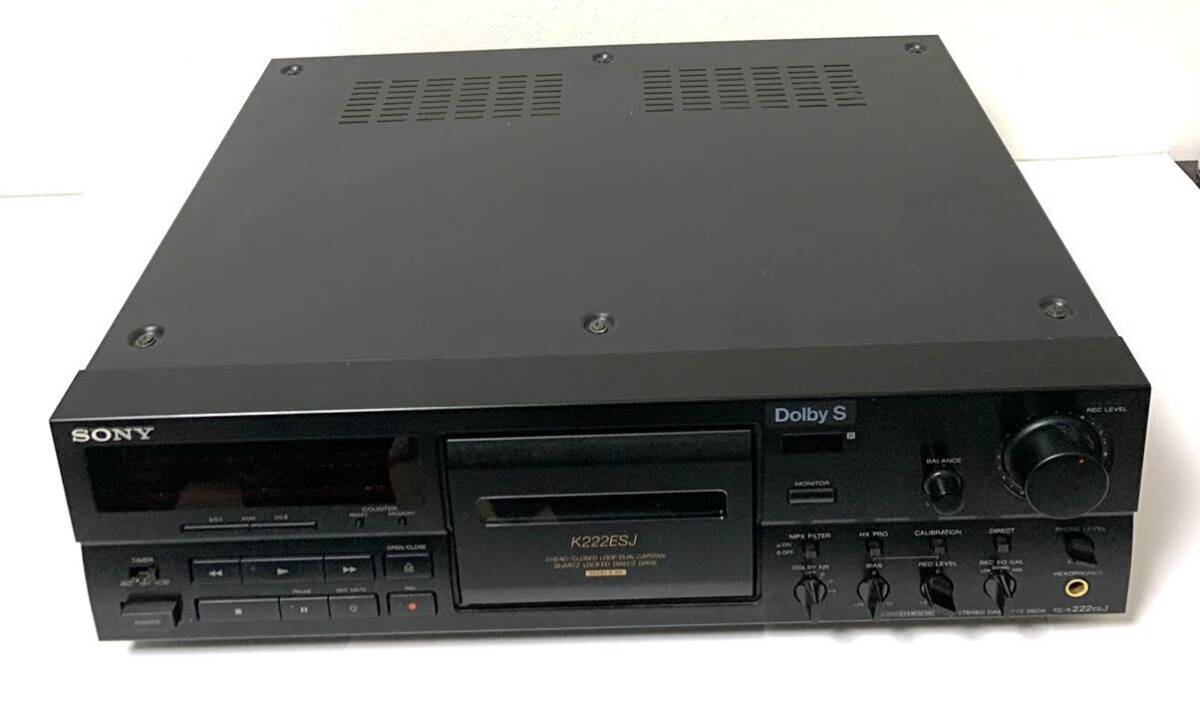 SONY TC-K222ESJ ソニー カセットデッキ リモコン 付き RM-J701 通電確認済 リモコン動作OK_画像2